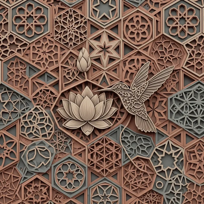 Intricate Tessellation with Nature's Touch