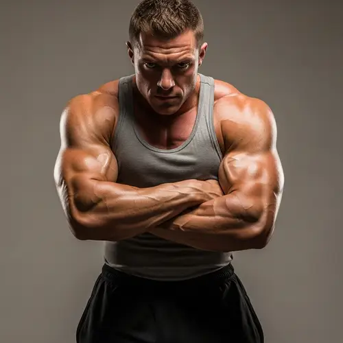 Muscular Man - Impressive Strength Displayed