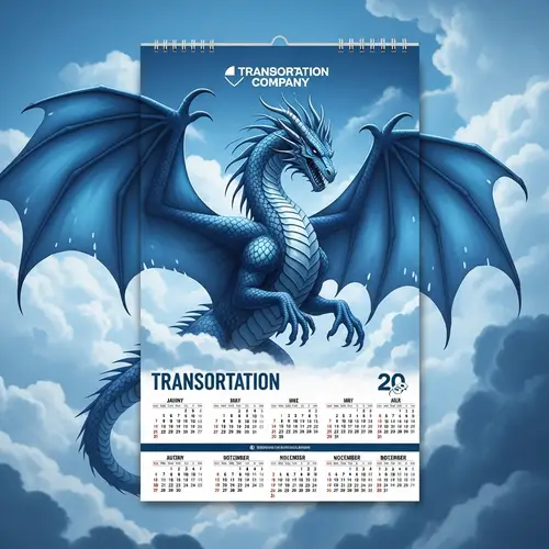 Majestic Dragon Transportation Company Calendar