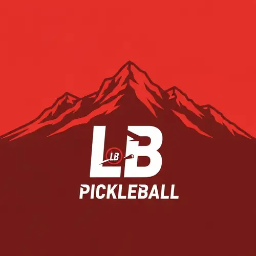 Bold & Fierce LB PICKLEBALL Logo in Red Theme