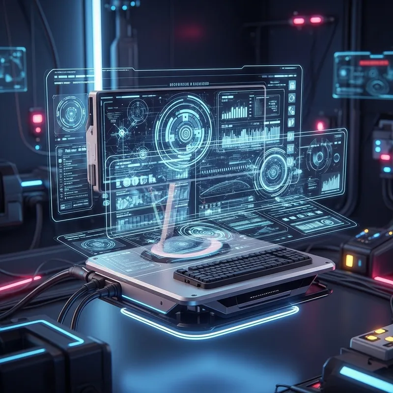 Futuristic Computer from the Year 937481287361312598 | Advanced Tech