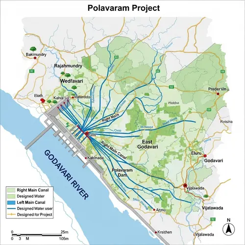 Polavaram Project Map - Andhra Pradesh Irrigation Scheme