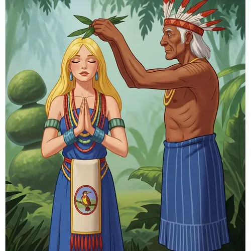 Enchanted Jungle Scene in Pixar Style Art