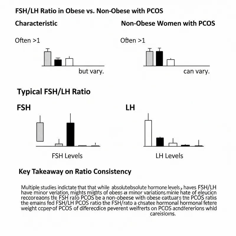 Table: FSH/LH Ratio Unchanged in PCOS Obese & Non-Obese Women