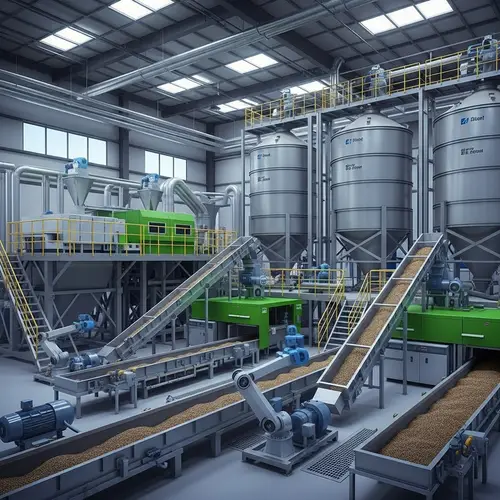 Industrial Futuristic Biofuel Pellet Production Lines