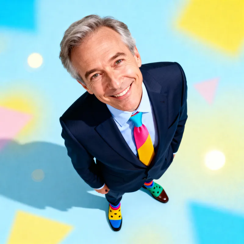 Whimsical Professional Headshot for a Friendly Vibe