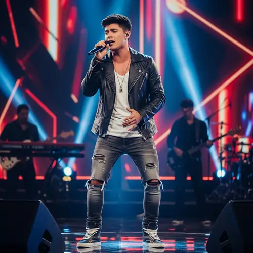 Talented Male Singer on Stage | Vocal Performer