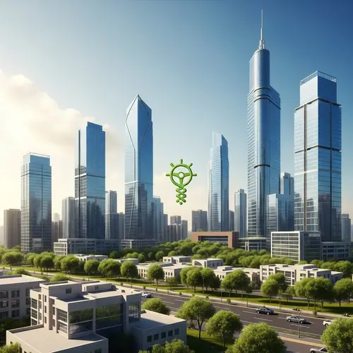 Urban Landscape Transforming into Futuristic IT Hub | Visionary Leadership