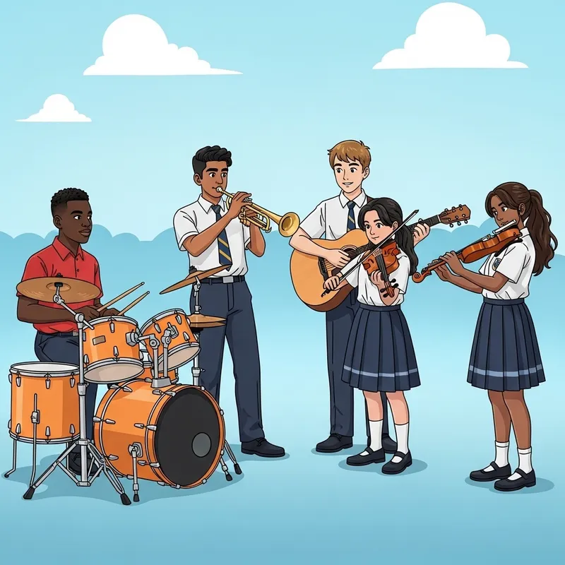 School Band Competition: Multicultural Harmony in Music School Band Competition: Multicultural Harmony in Music