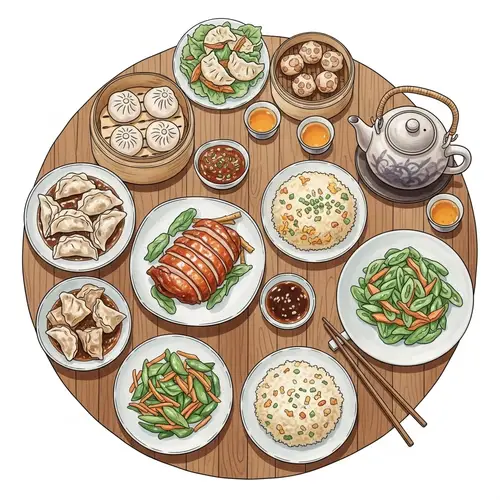 Traditional Chinese Cuisine: A Watercolor Journey