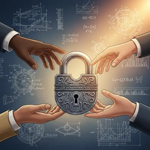 Enhancing Security & Fostering Trust: Symbolic Illustration