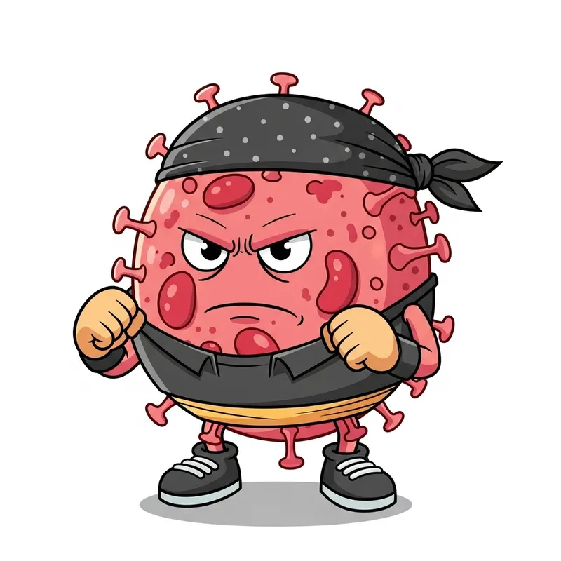 Natural Killer Cell Street Fighter Cartoon