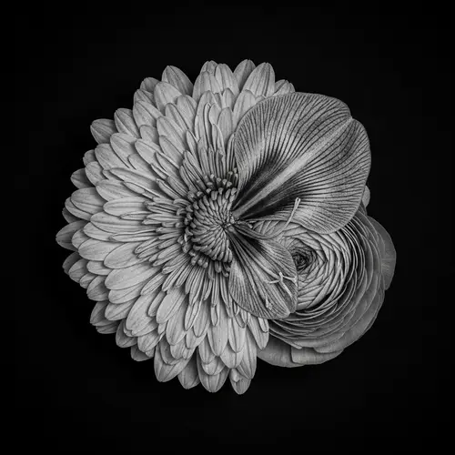 Intricately Woven 'Chimera' Pressed Flower Photo