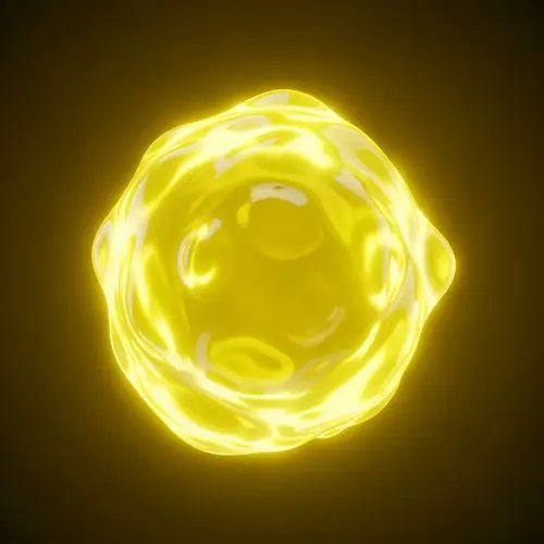 3D Yellow Liquid | Viscosity Render