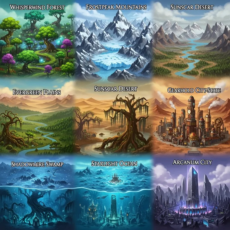 Explore the Magical Regions of Eldoria Explore the Magical Regions of Eldoria