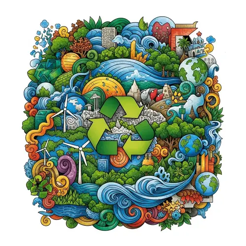 Save the Environment: Abstract Art Inspiration