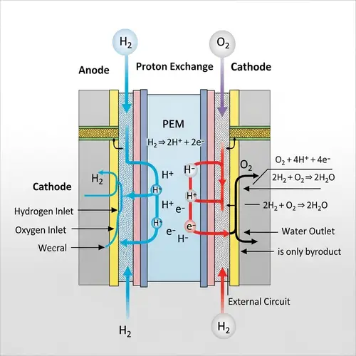 Hydrogen Fuel Cell Symbol