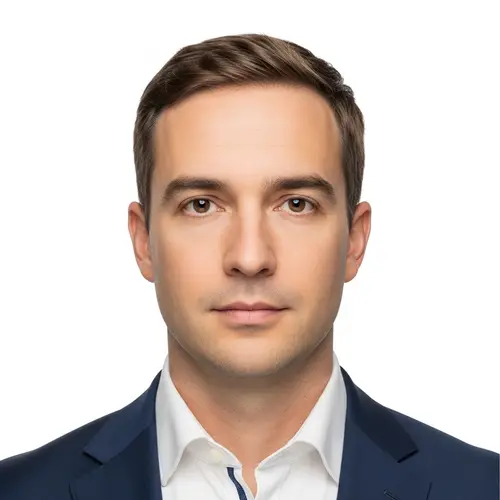 Professional Passport-Style Photograph