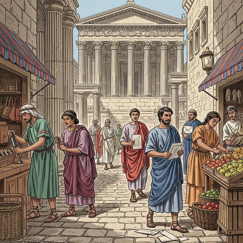 Roman Empire Vintage Illustration: Past Scene Authenticity