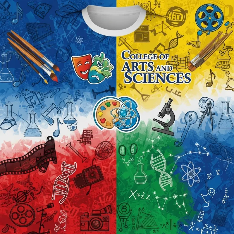 College of Arts and Sciences | Custom Full Sublimation Shirt Design