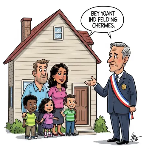 Household and Government Relationship: Editorial Cartoon