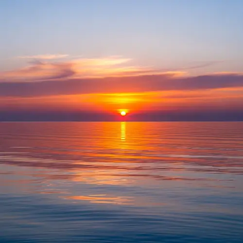 Calm Sunset Sea Views