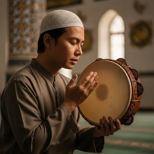Islamic Prayers Recitation with Terbangan Instrument