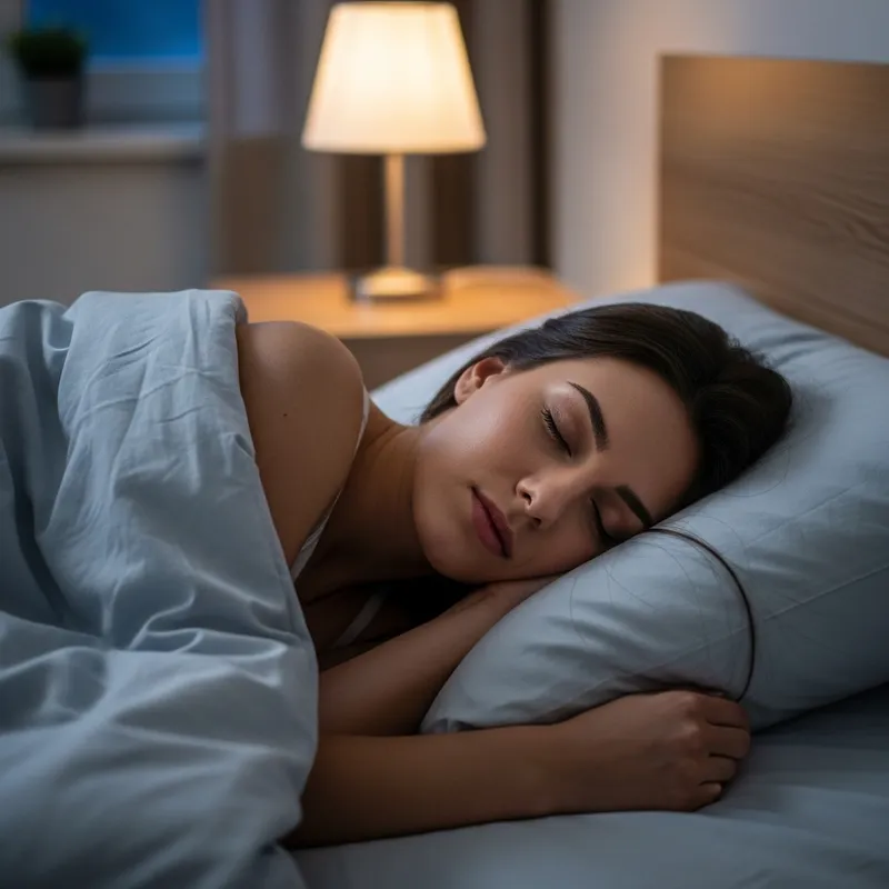 Young Woman Sleeping Soundly - Sweet Dreams