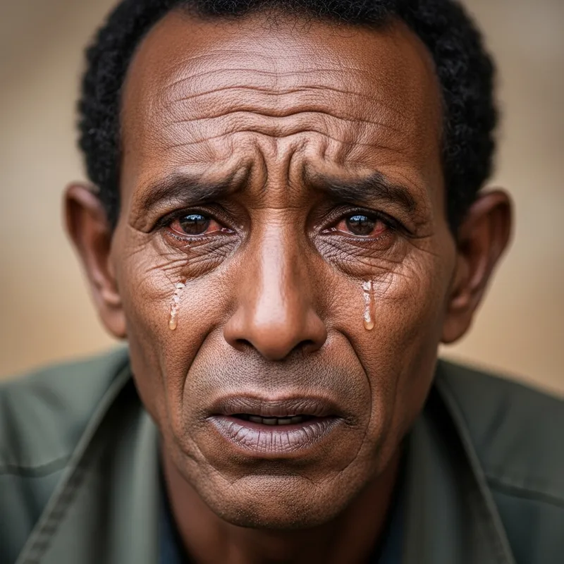 Ethiopian Father's Emotional Moment - Tears of Joy and Sorrow