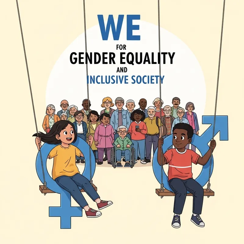 Inclusive Society Poster: Gender Equality in Art
