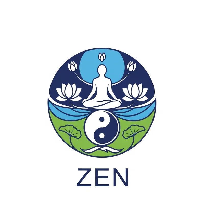 Zen Logo Design: Harmony & Balance in Tranquil Colors