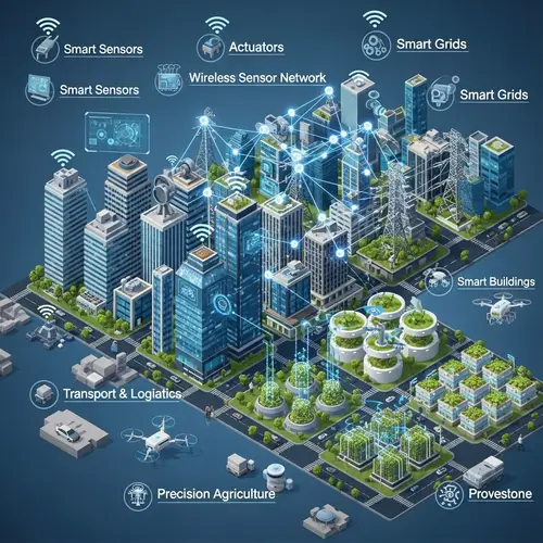 Futuristic Smart City with IoT Technologies