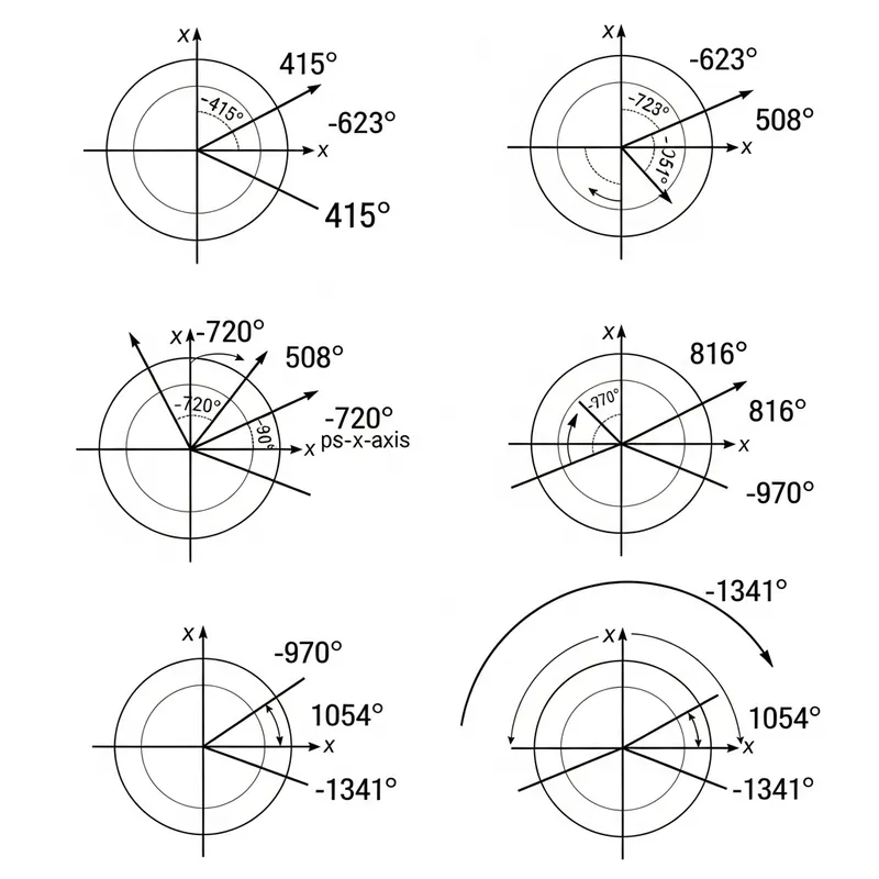 Generate Graphic Representation of Terminal Angles in Standard Position