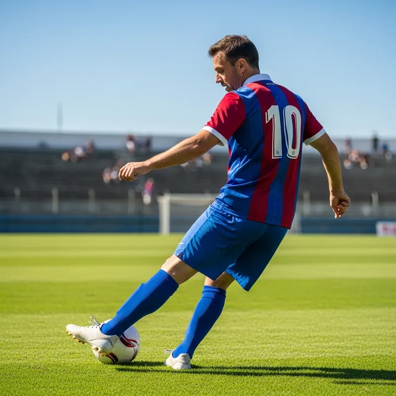 Lionel Messi: Star Soccer Player in Blue & Red Jersey | Exciting Action Lionel Messi: Star Soccer Player in Blue & Red Jersey | Exciting Action