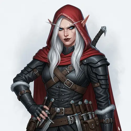 Half-Elf Female Rogue | Disciplined Yet Mischevious Character