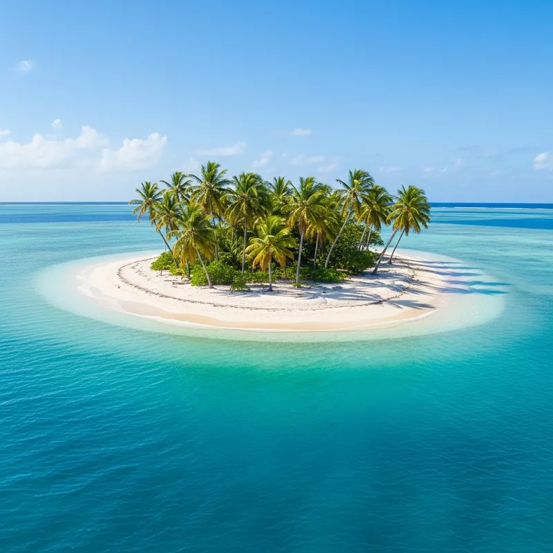 Tranquil Tropical Cay Scene