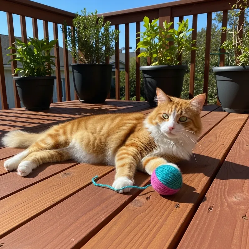 Beautiful Orange Tabby Cat Enjoying Sunshine | Cats Life
