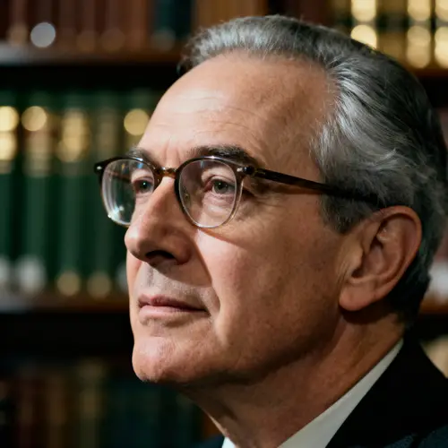 Thoughtful Author Headshot in Photorealistic Style