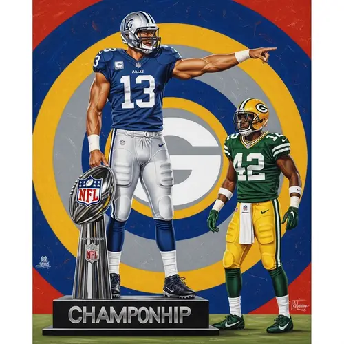 Dallas NFL Team Player Triumphs on NFC East Trophy