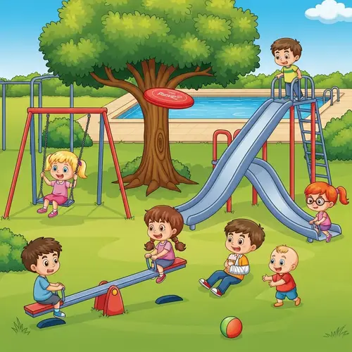 Fun Day at the Park: Slides, Swings & More