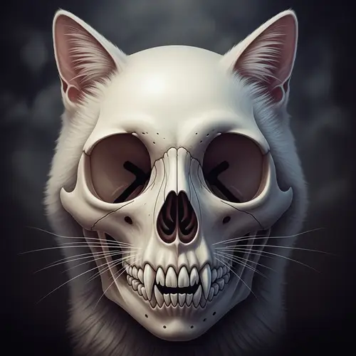 Skull Cat - Intriguing Fusion of Skull and Cat