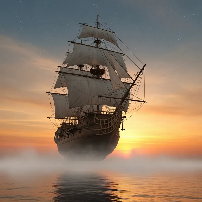The Flying Dutchman: Legendary Ghost Ship in the Sky