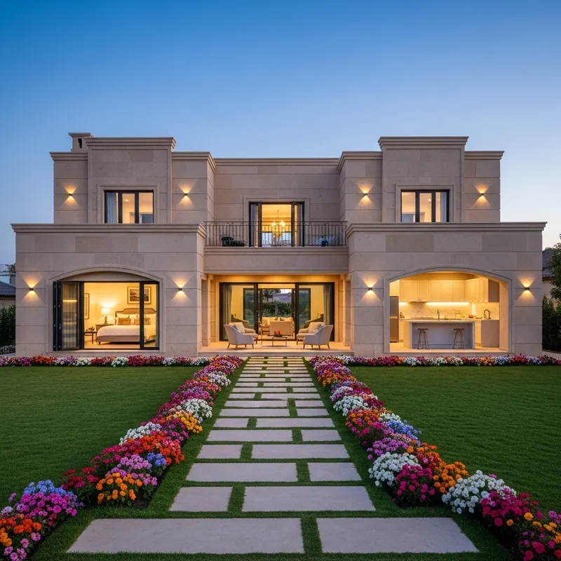 Luxurious 4 BHK Villa with Manicured Lawns