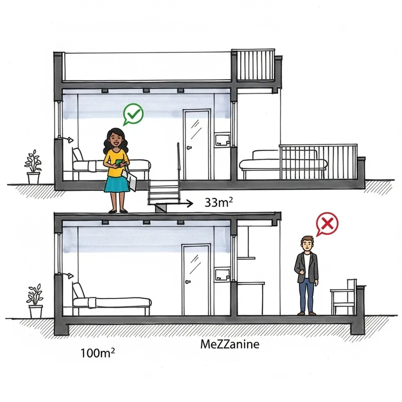 Unique Apartment Layout Sketches: Mezzanine Design Comparison Unique Apartment Layout Sketches: Mezzanine Design Comparison