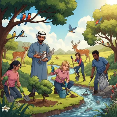 Biodiversity Conservation Through Human Care | Diverse Group in Action