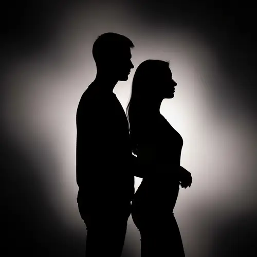 Silhouette Male and Female Bodies