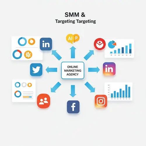 Dynamic Visualization of Social Media Marketing & Targeting Services