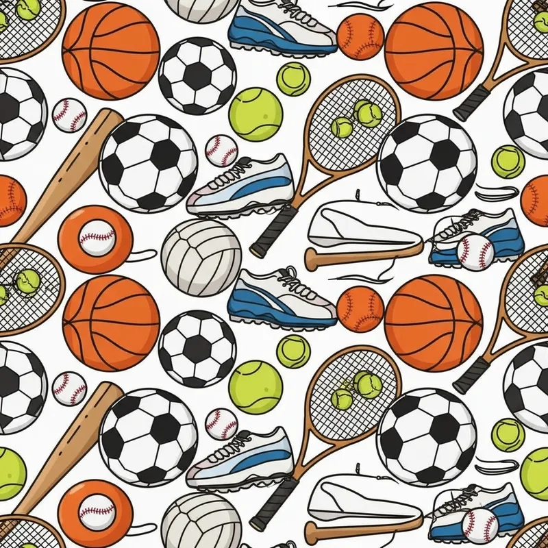 Sport Pattern Repeat Design - Unique Styles