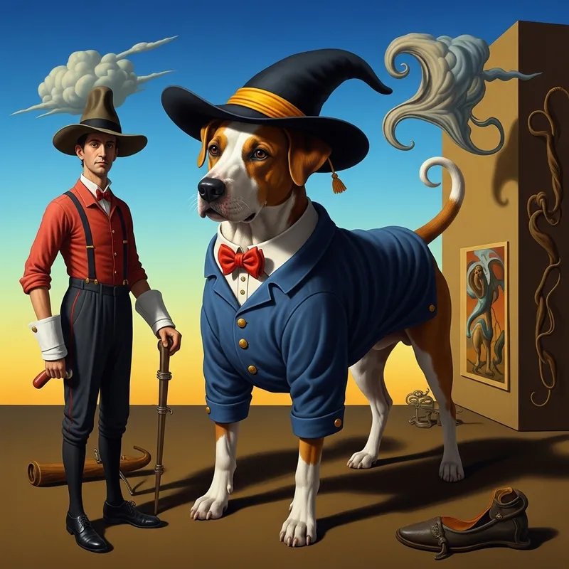 Dog Surrealism Interpretation | Imaginative Artwork