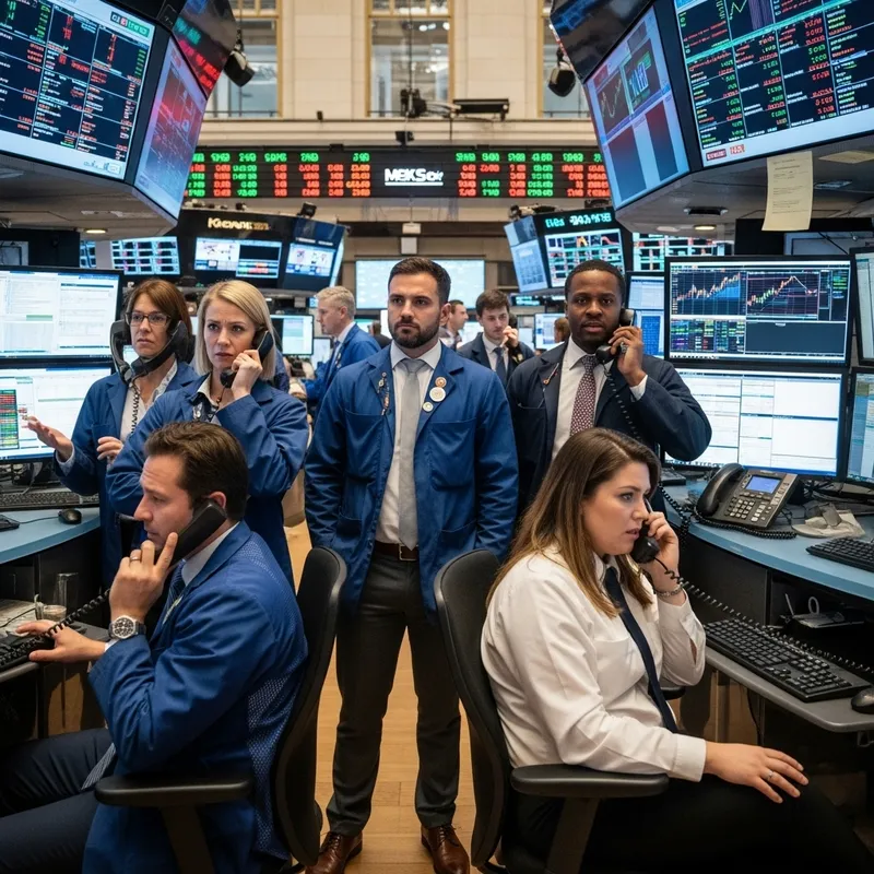 Angry New York Forex Dealers on Trading Floor Angry New York Forex Dealers on Trading Floor